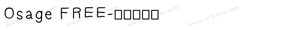 Osage FREE字体转换